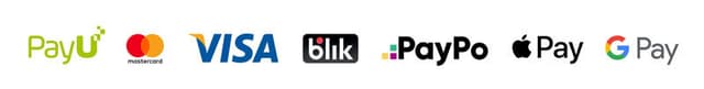 Metody płatności: Visa, Mastercard, BLIK, Przelewy24